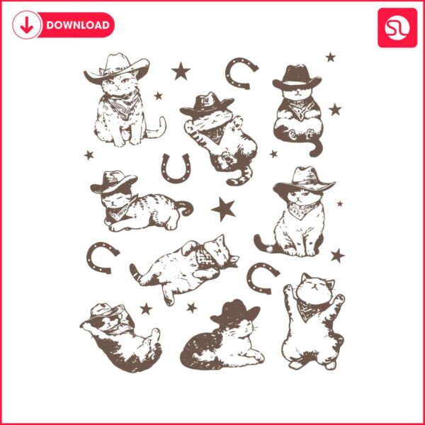 western-cowboy-cats-and-kittens-svg