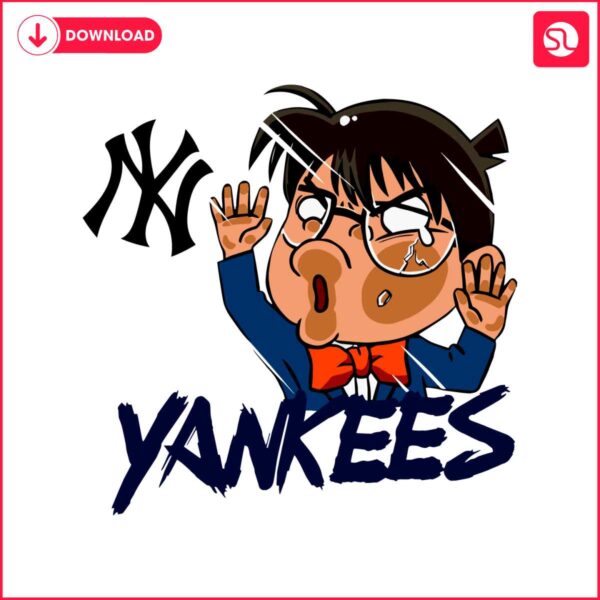 mlb-new-york-yankees-edogawa-conan-chibi-svg