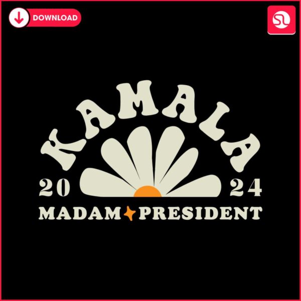 kamala-2024-madam-president-flower-svg