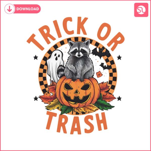 vintage-trick-or-trash-autumn-ghost-raccoon-png