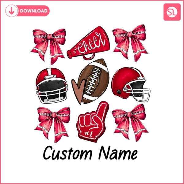 custom-name-red-american-football-team-png