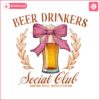 beer-drinkers-social-club-png-girly-pink-beer-coquette-bow-design-bachelorette-party-trendy-shirt-summer-bride-png