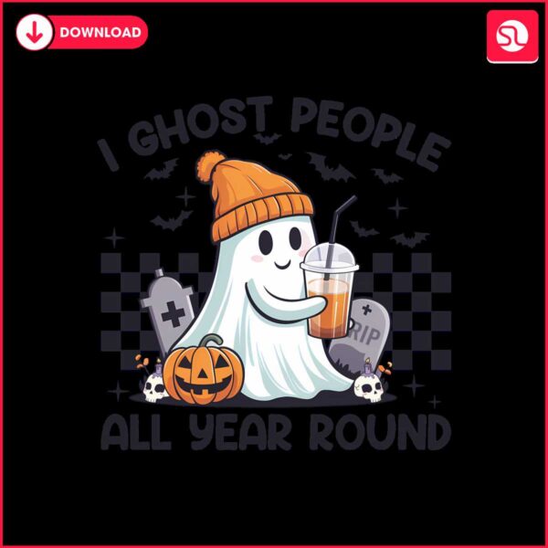 retro-i-ghost-people-all-year-round-png-halloween-png-ghost-coffee-png-fall-png-pumpkin-png-spooky-vibes-png-sublimation