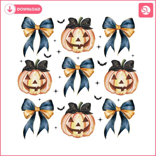 halloween-pumpkin-coquette-bow-halloween-png