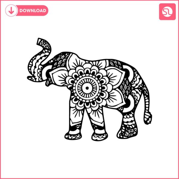 vintage-elephant-mandala-svg