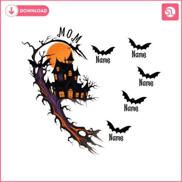 custom-halloween-mom-with-kids-name-png