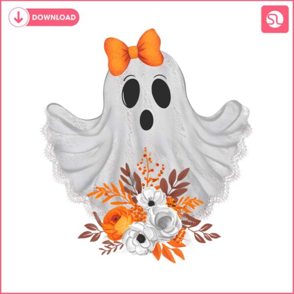 halloween-lace-ghost-spooky-coquette-orange-bow-png