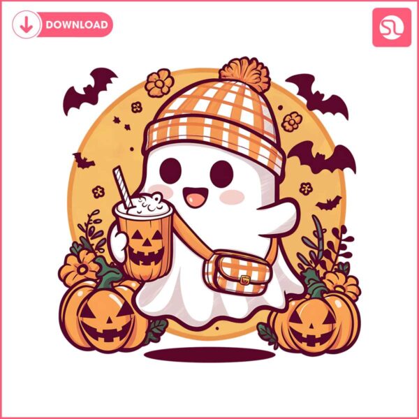 boo-jee-halloween-ghost-pumpkin-spice-png