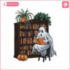 bookish-ghost-spooky-library-book-lover-reading-png