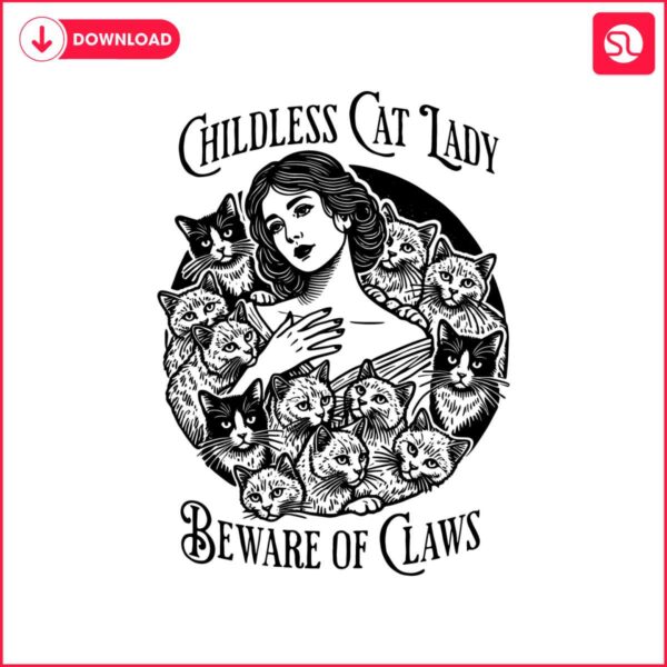 retro-childless-cat-lady-beware-of-claws-svg