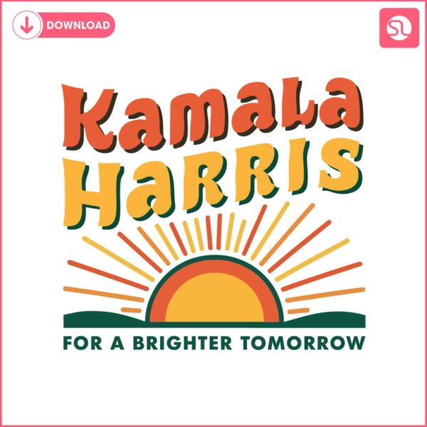 for-a-brighter-tomorrow-kamala-president-svg