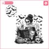 spooky-readers-book-club-png-snarky-skeleton-book-lover-witch-messy-bun-skull