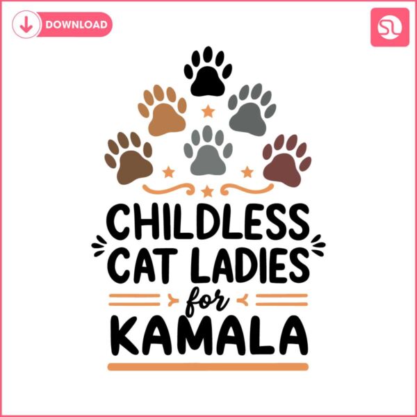 childless-cat-ladies-for-kamala-president-cat-mom-svg