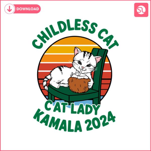 childless-cat-lady-kamala-coconut-harris-2024democrat-madam-svg