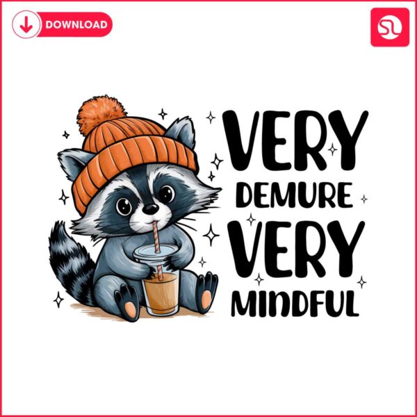 very-demure-very-mindful-very-cutesy-raccoon-png