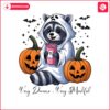 very-demure-very-mindful-very-cutesy-halloween-raccoon-png