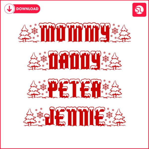 personalized-funny-christmas-family-members-svg-slihouette-design