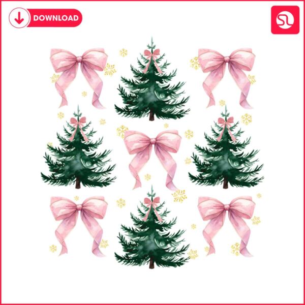 watercolor-girly-holiday-design-pink-coquette-christmas-tree-png