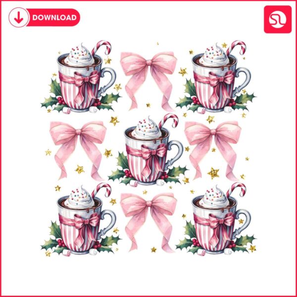 retro-holiday-girly-pink-coquette-christmas-hot-cocoa-png