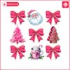 pink-coquette-christmas-santa-claus-tree-cake-hot-cocoa-png