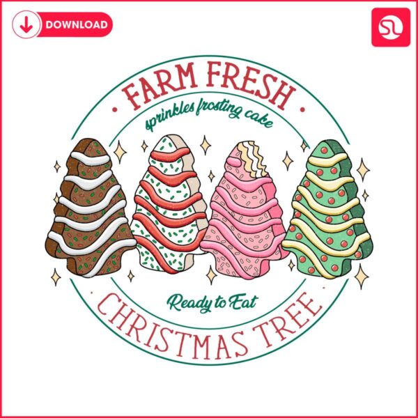 christmas-tree-cake-farm-fresh-sprikles-frosting-cake-ready-to-eat-png