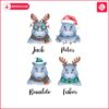 personalized-christmas-hippos-santa-hat-family-matching-kids-name-png