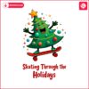 funny-christmas-tree-skating-through-the-holiday-png