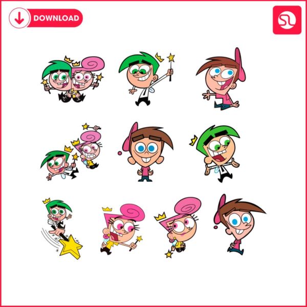 the-fairly-oddparents-characters-svg-bundle