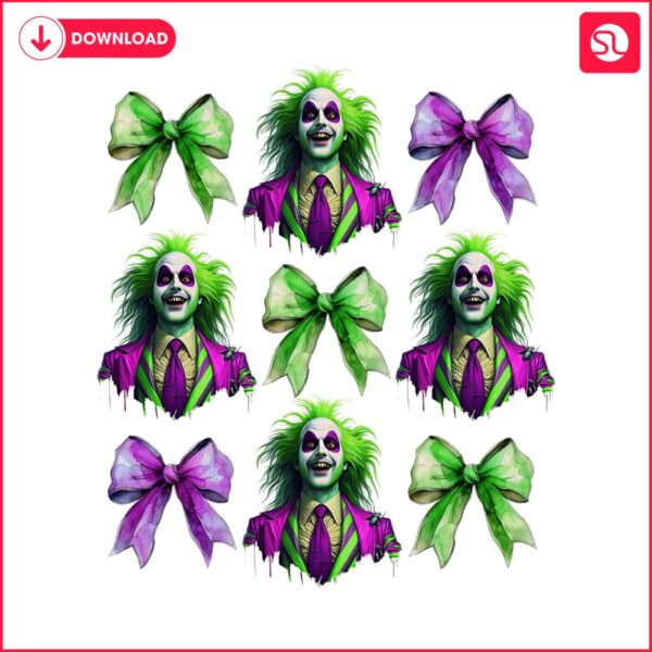 green-beetlejuice-halloween-movie-coquette-bow-png