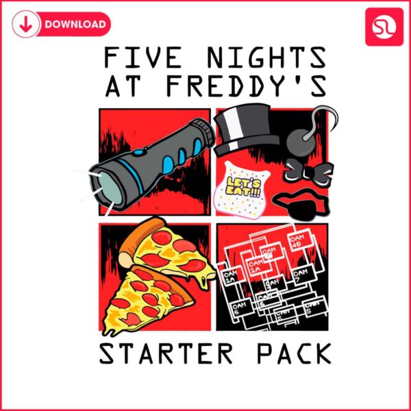 five-nights-at-freddys-starter-pack-svg