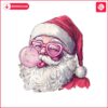 retro-santa-christmas-blowing-bubble-png