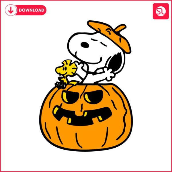 halloween-pumpkin-snoopy-and-woodstock-svg