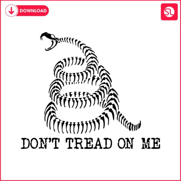 vintage-dont-tread-on-me-rattlesnake-bones-svg