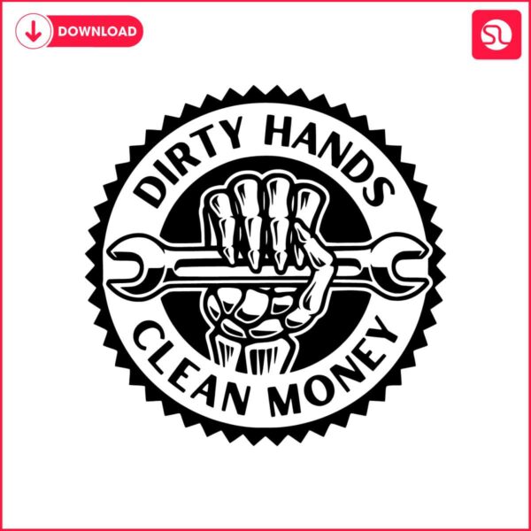 dirty-hands-clean-money-hand-holding-repair-tool-svg