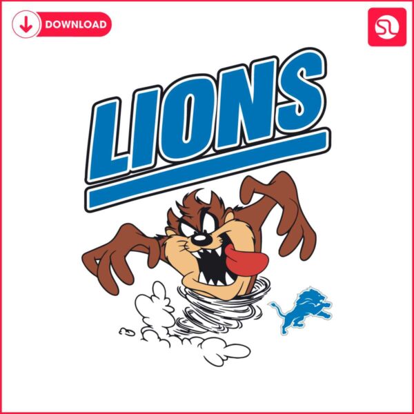 looney-tunes-taz-detroit-lions-svg