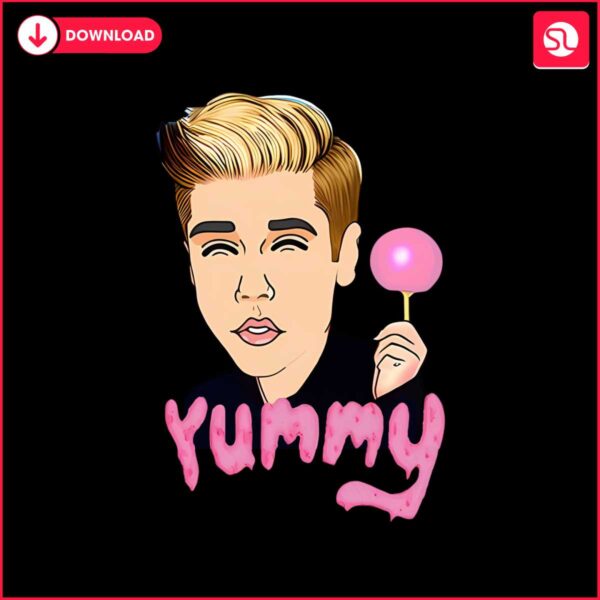 justin-bieber-yummi-pink-lollipop-png