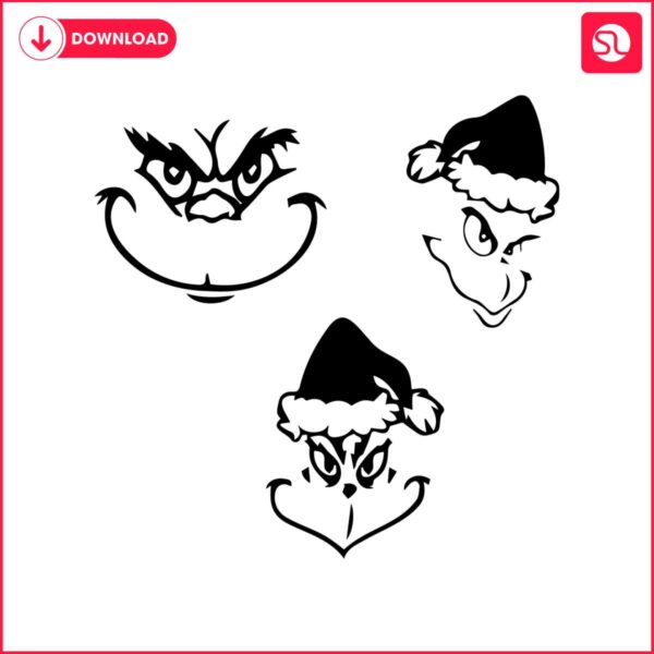 grinch-face-art-svg-bundle-silhouette