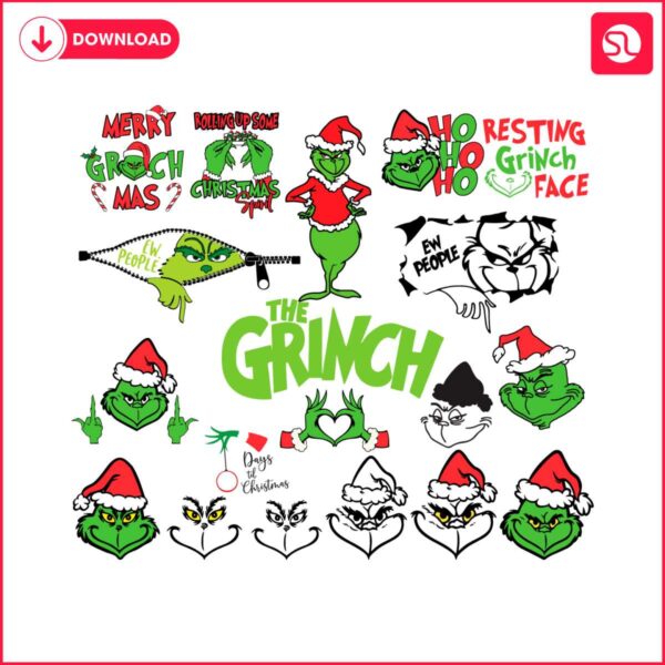 christmas-the-grinch-funny-grinchmas-face-and-head-svg-bundle