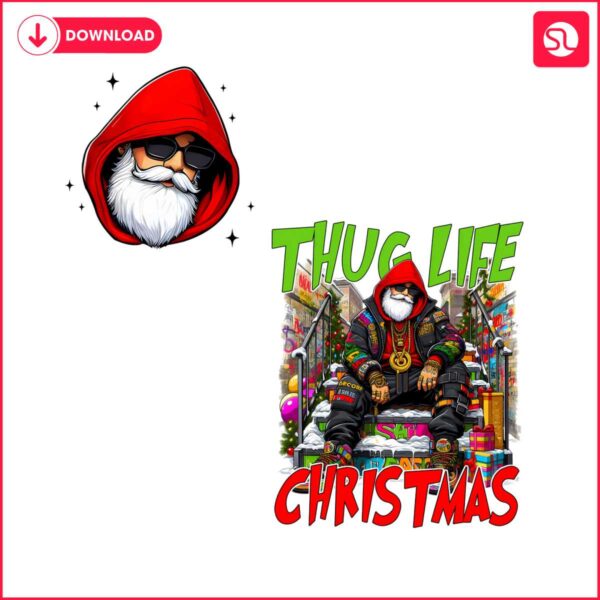 thug-life-christmas-funny-cool-santa-claus-png