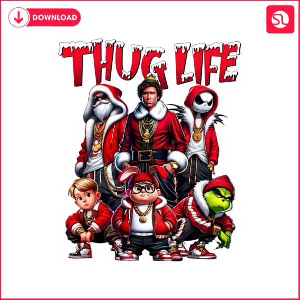 thug-life-christmas-hoodie-character-png