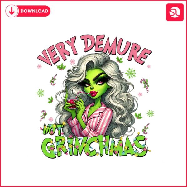 girly-very-demure-not-grinchmas-christmas-light-png