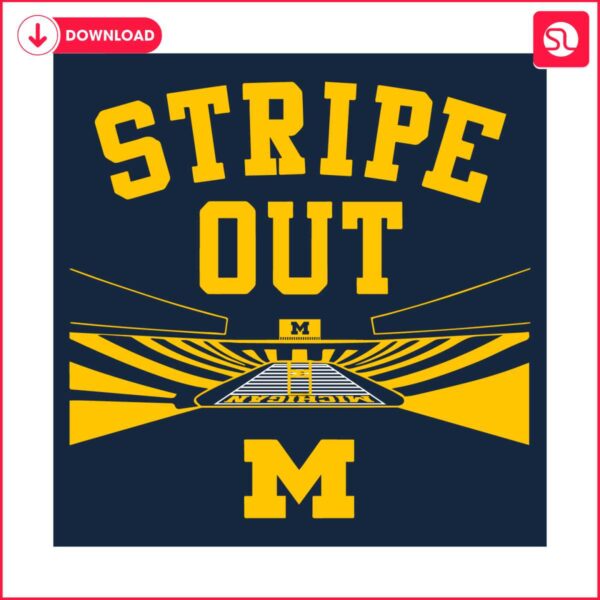 michigan-football-big-house-stripe-out-svg