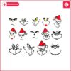 grinch-face-outline-santa-hat-svg-bundle