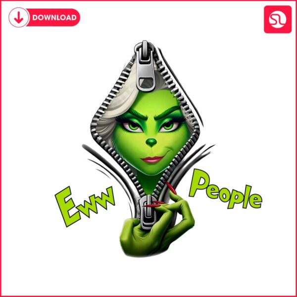 ew-people-funny-girly-grinchmas-zipper-png