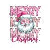 retro-water-color-pink-santa-claus-merry-christmas-png