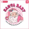 retro-groovy-pink-santa-baby-checkered-svg