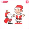 christmas-peanuts-charlie-brown-snoopy-and-woodstock-santa-hat-svg