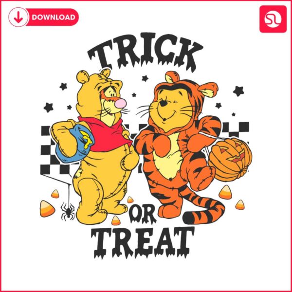 retro-halloween-trick-or-treat-winnie-the-pooh-and-tigger-svg