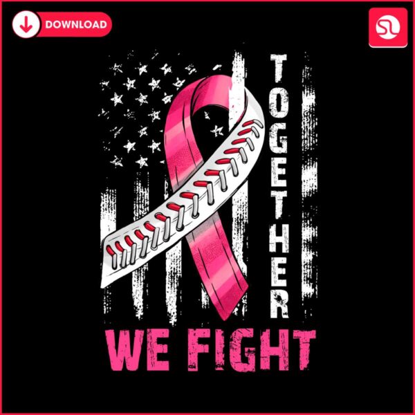 together-we-fight-tackle-breast-cancer-football-ribbon-png