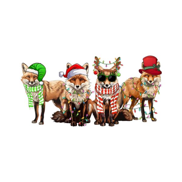 christmas-fox-squad-santa-hat-christmas-light-png